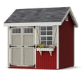 Little Cottage Co. 8x8 Colonial Pinehurst Shed with Operable Window, Outdoor Wood Storage Do-It-Yourself Precut Kit