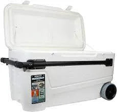 Igloo 50170 110 Qt Glide Pro Portable Large Ice Chest Wheeled Cooler
