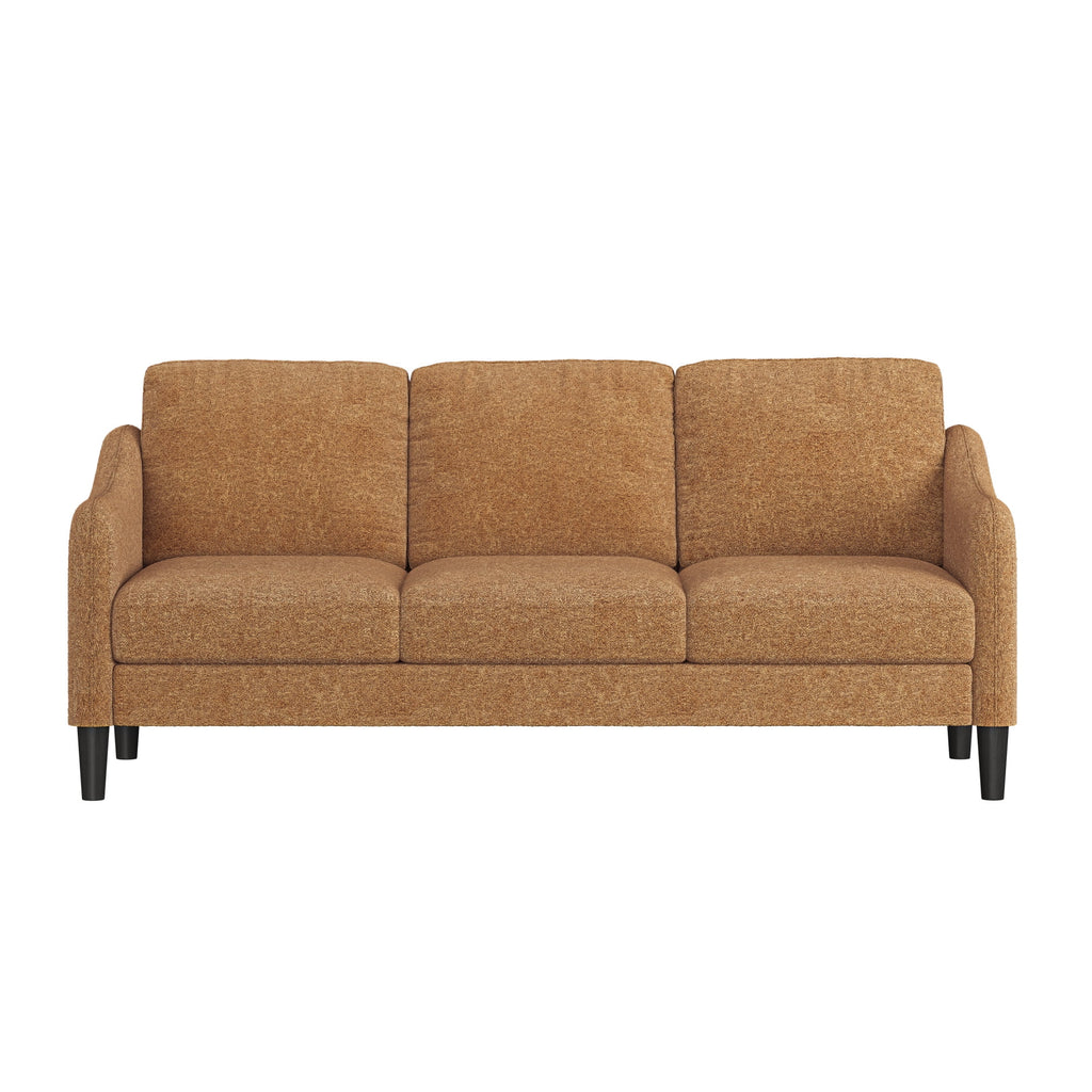 Mainstays Westley Swoop Arm Sofa, Burnt Orange