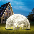 VEVOR Garden Dome 9.5ft - Geodesic Dome with PVC Cover - Bubble Tent with Door and Windows for Sunbubble, Backyard, Outdoor Winter, Party