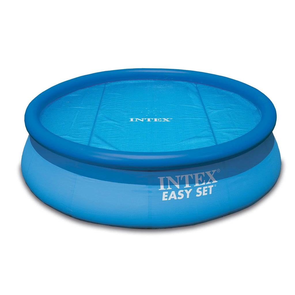 Intex 15ft x 48in Easy Set Above Ground Inflatable Pool w/ Pump and Solar Cover