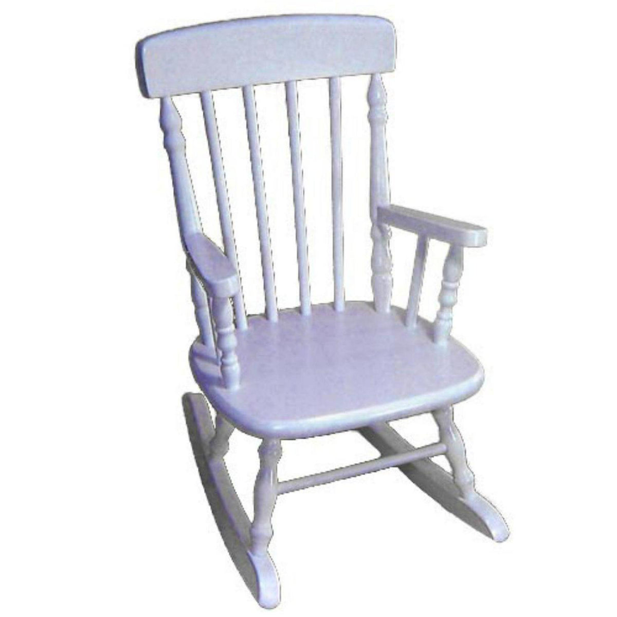 Deluxe Child-s Spindle Rocking Chair (White)