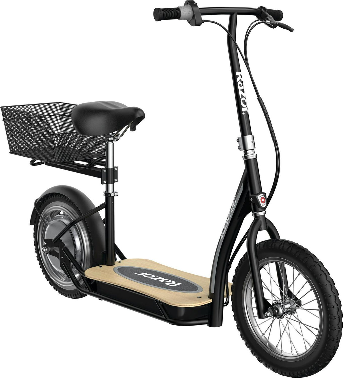 Razor EcoSmart Metro HD Seated Electric Scooter – Black. up to 15.5 mph. for Teen and Adult