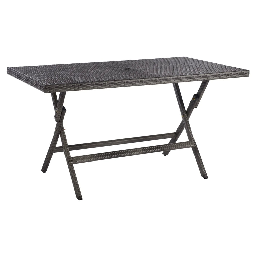 SAFAVIEH Outdoor Collection Akita Folding Table Black