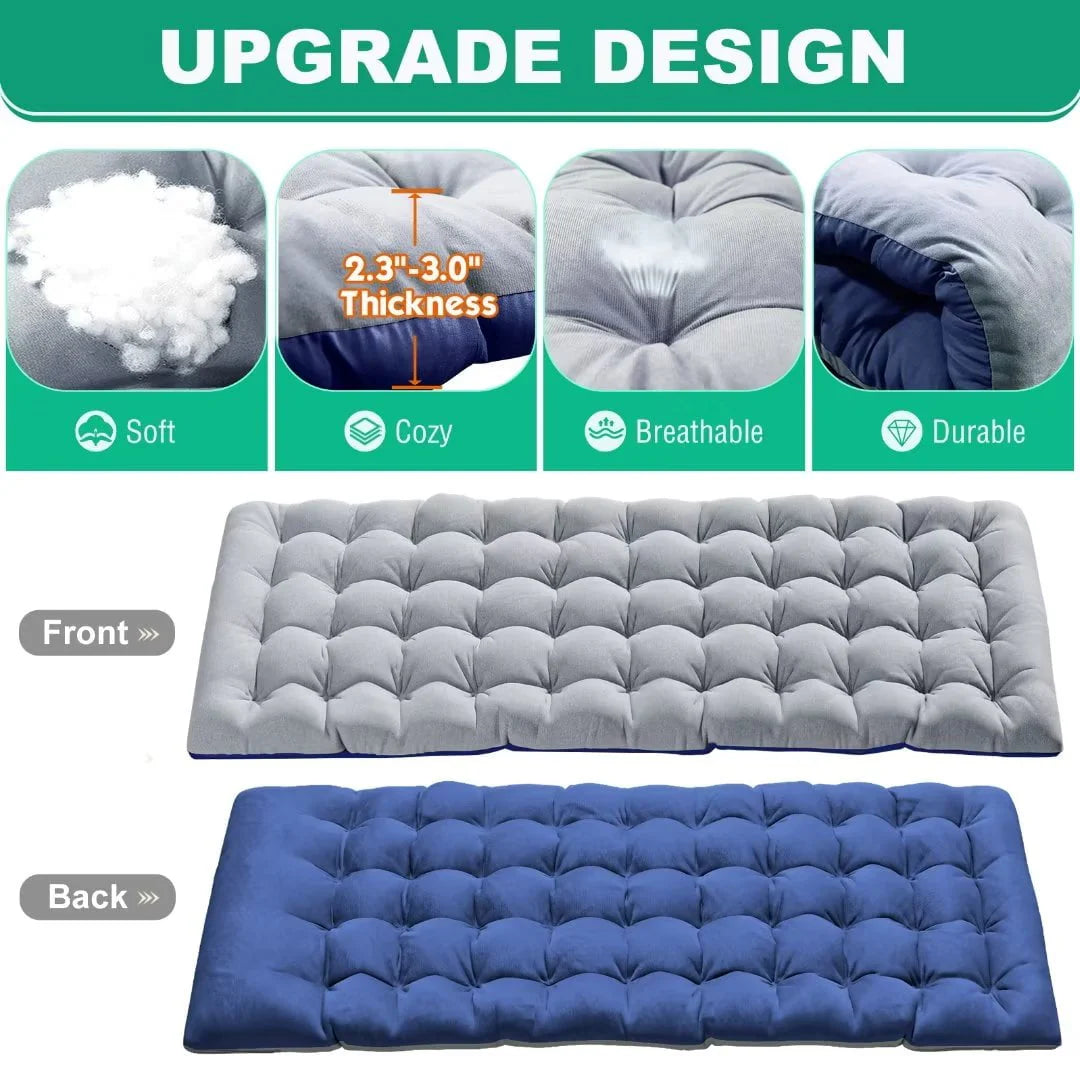 Docred Camping Cot Folding Camping Bed for Adults, Heavy Duty Collapsible Sleeping Bed, Travel Military Portable Cots Bed with Carry Bag & 2-Sided Mattress for Indoor & Outdoor Use