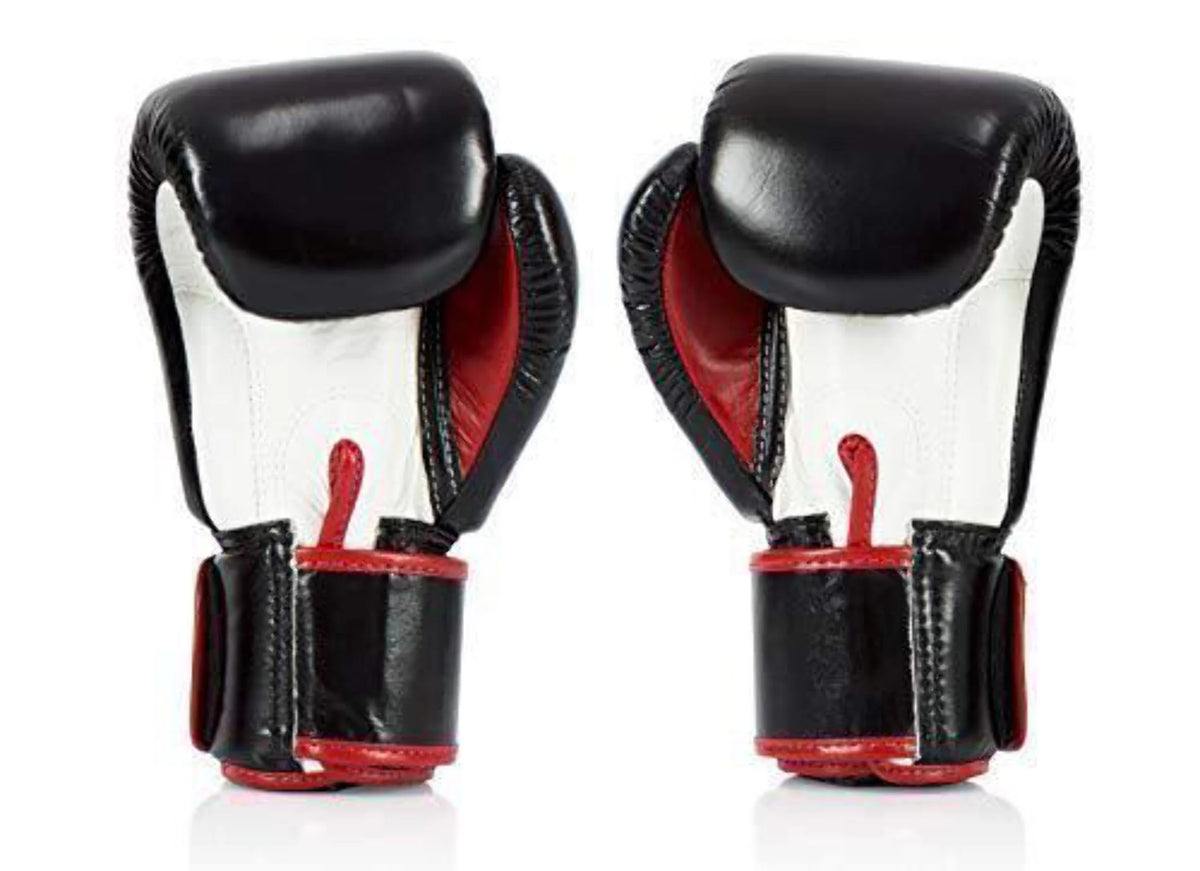 Fairtex BGV1 Black/White/Red Muay Thai Boxing Glove