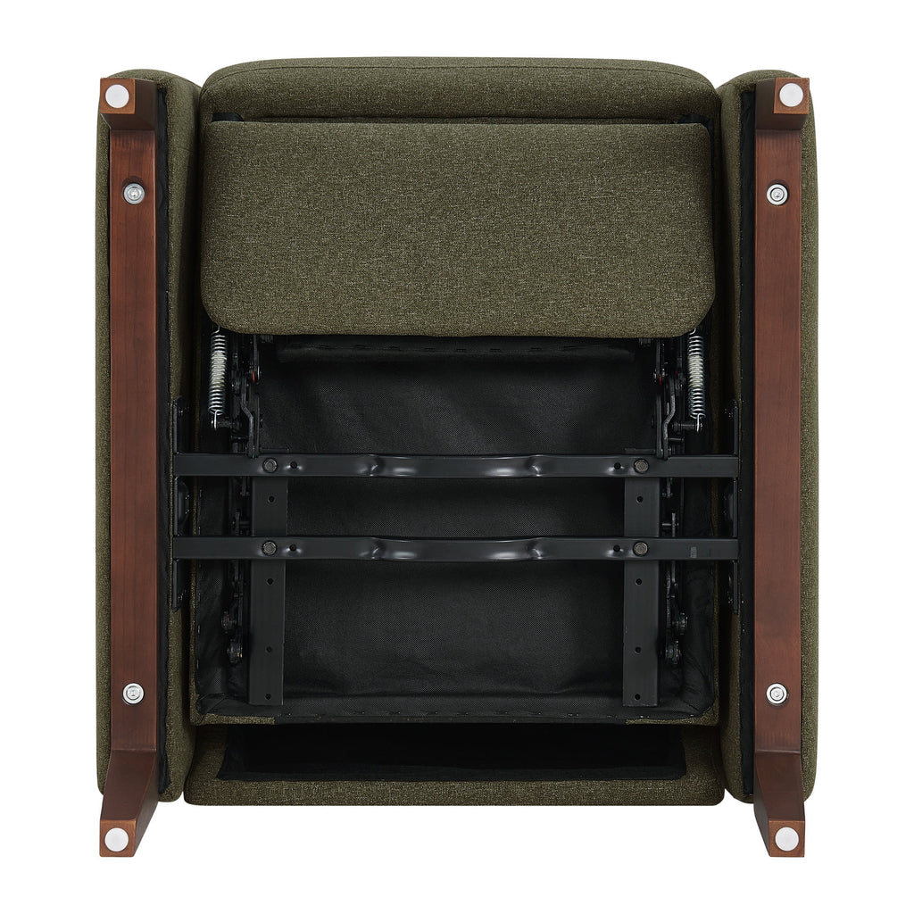 Better Homes & Gardens Reading Push Back Recliner, Olive