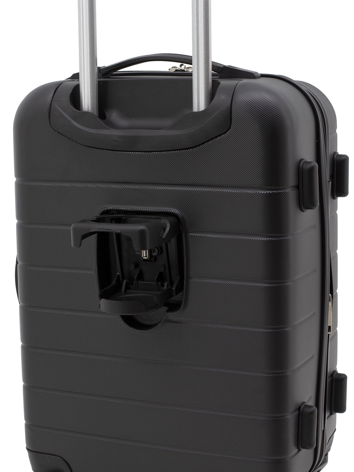 Wrangler 3 Piece Luggage Set with Cup Holder and USB Port, Olive Green