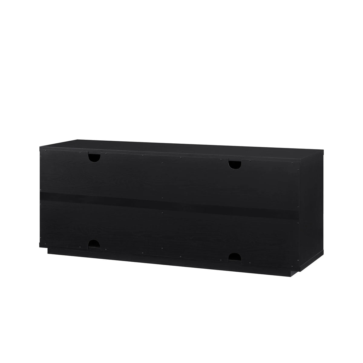 Beautiful Fluted TV Stand for TVs up to 70 by Drew Barrymore, Rich Black Finish