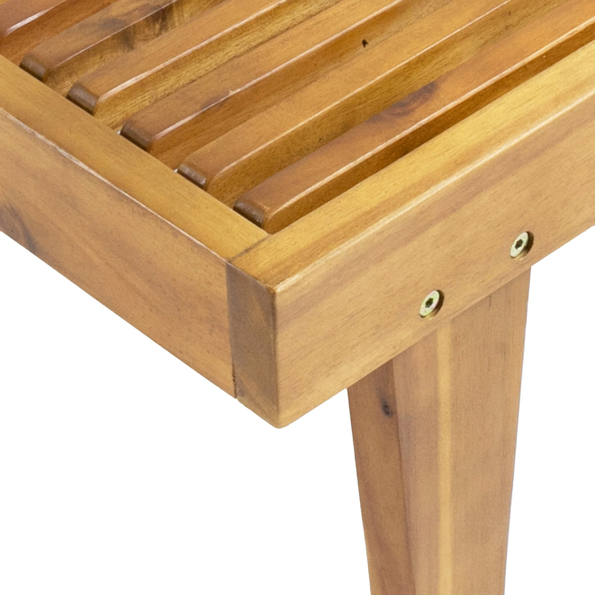 Maddison Outdoor Wooden Chaise Lounge, Teak Finish