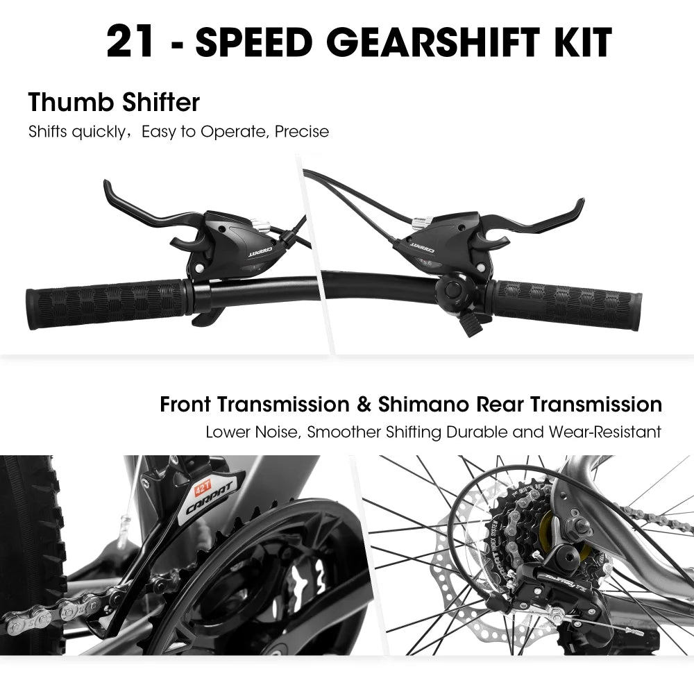 29 Inch Mountain Bike 21 Speed, Suspension Fork, Aluminum Frame Disc Brake, Mountain biking for both men and women