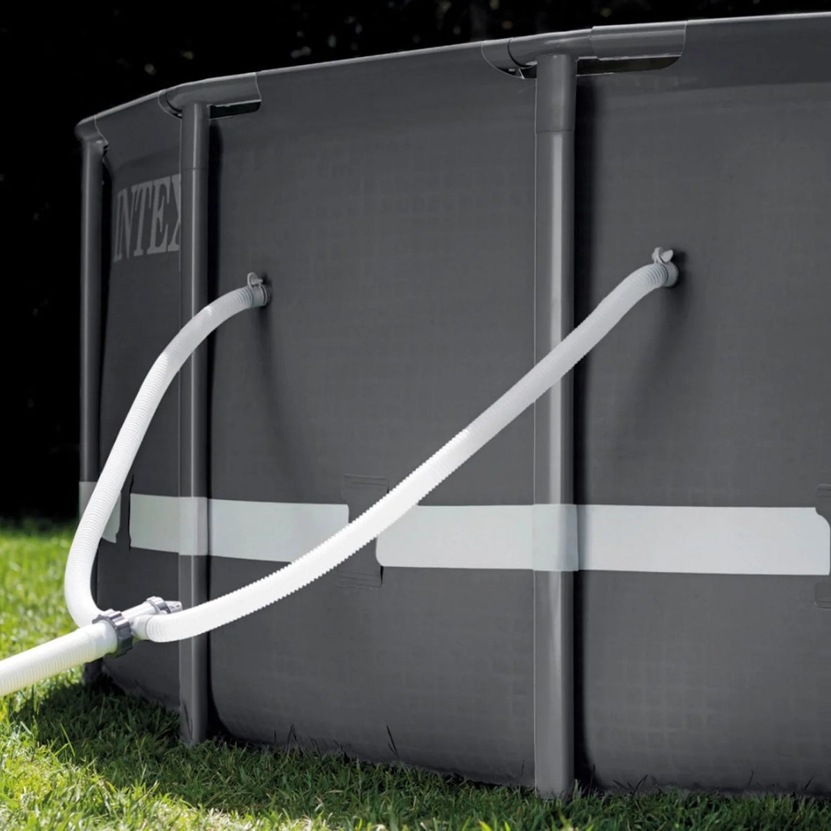 Intex Ultra XTR Frame 14'x42" Round Above Ground Outdoor Swimming Pool Set