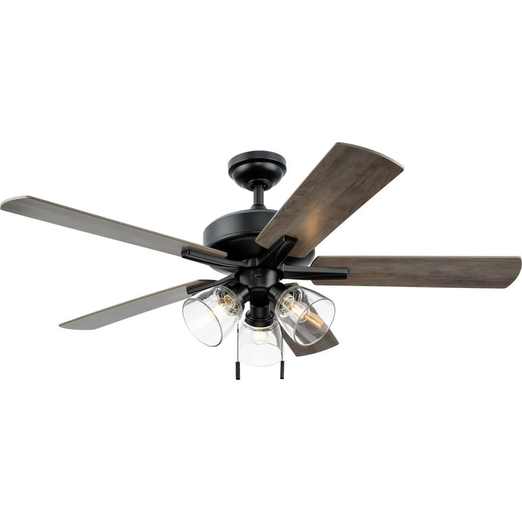 Better Homes & Gardens 52" Bronze Transitional Ceiling Fan, 5 Reversible Blades, 3 LED Bulbs Included