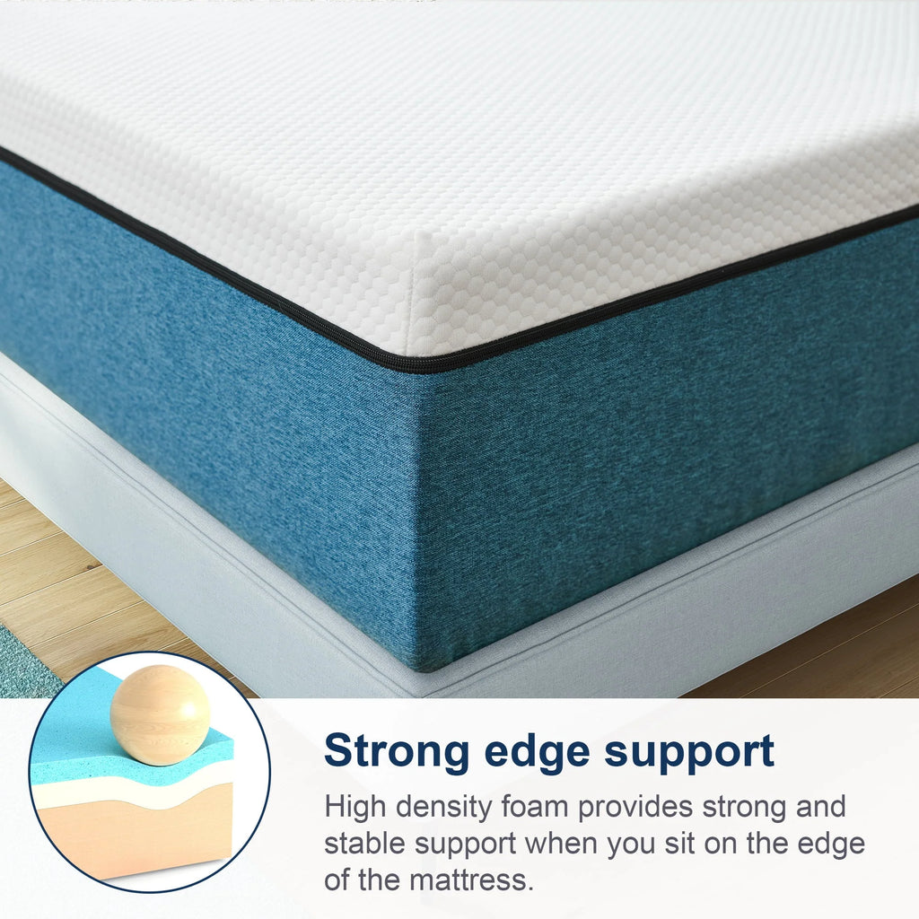 10 inch Queen Mattress, Medium Memory Foam Mattress ,Mattress in a box
