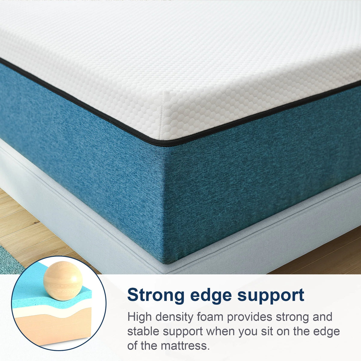 10 inch Queen Mattress, Medium Memory Foam Mattress ,Mattress in a box