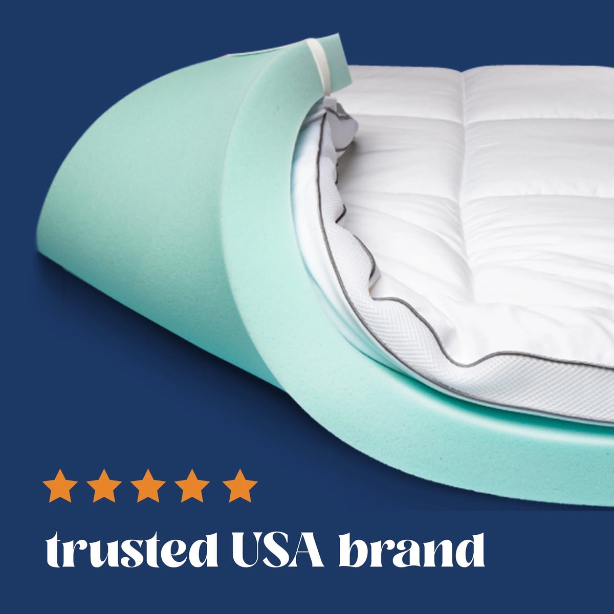 Viscosoft Hybrid Lux Dual Layer Mattress Topper - Twin Size 4 Inch - CertiPUR-US Certified Gel Memory Foam