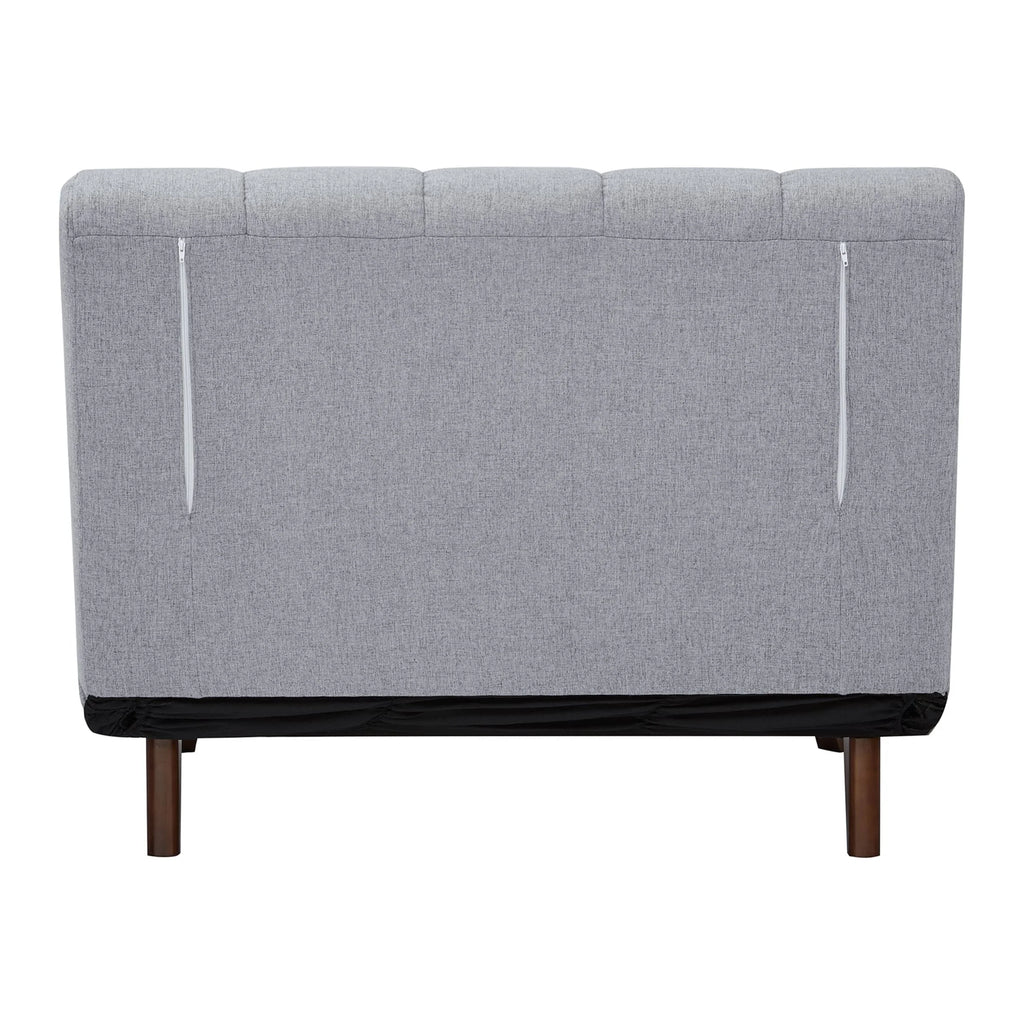 A&D Home Springfield Polyester Convertible Futon Chair, Yellow