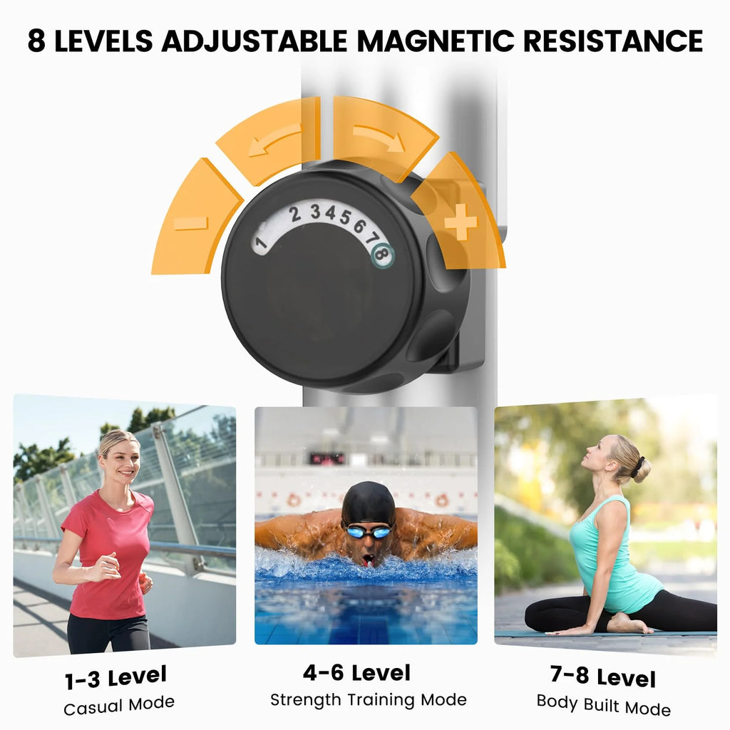 Elliptical Machine, Dprodo Magnetic Elliptical Trainer Fitness Equipment for Home Gym Cardio Workout 265lb