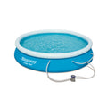 Bestway - Fast Set Outdoor Swimming Pool Set, 12 feet x 30 inches (Includes Pool & Filter Pump)