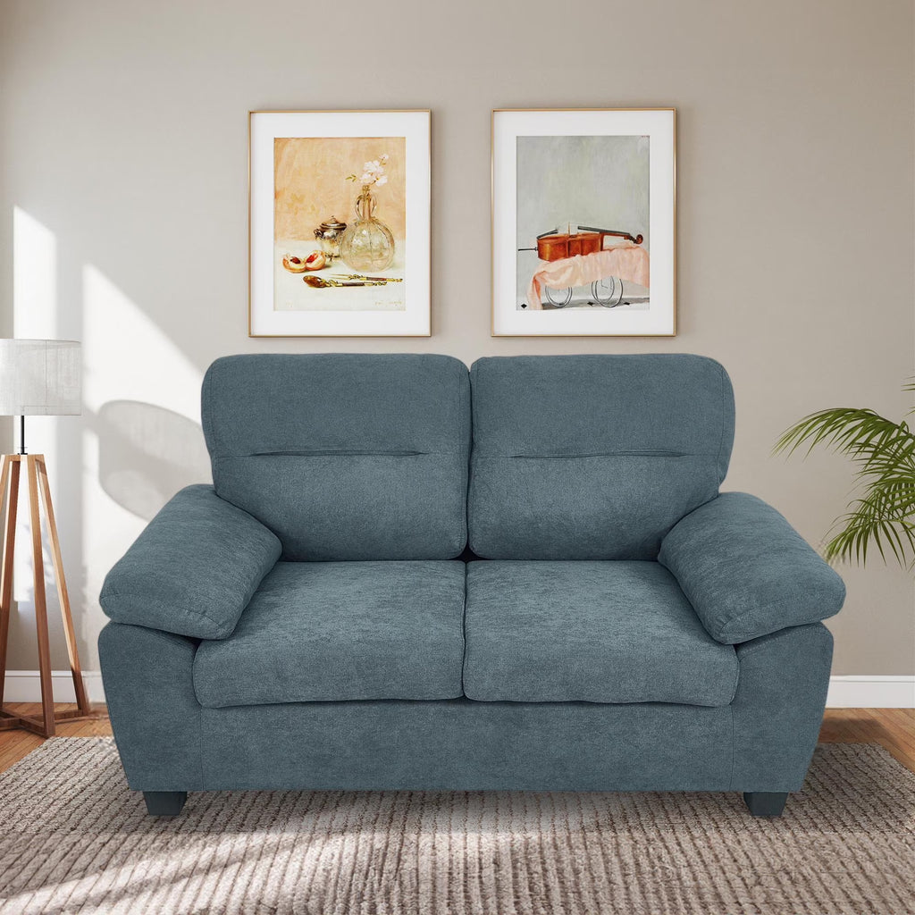 Aukfa 68" Small Sofa Couch Comfy Mid Century Modern Loveseat Sofa for Living Room Bedroom, Cream