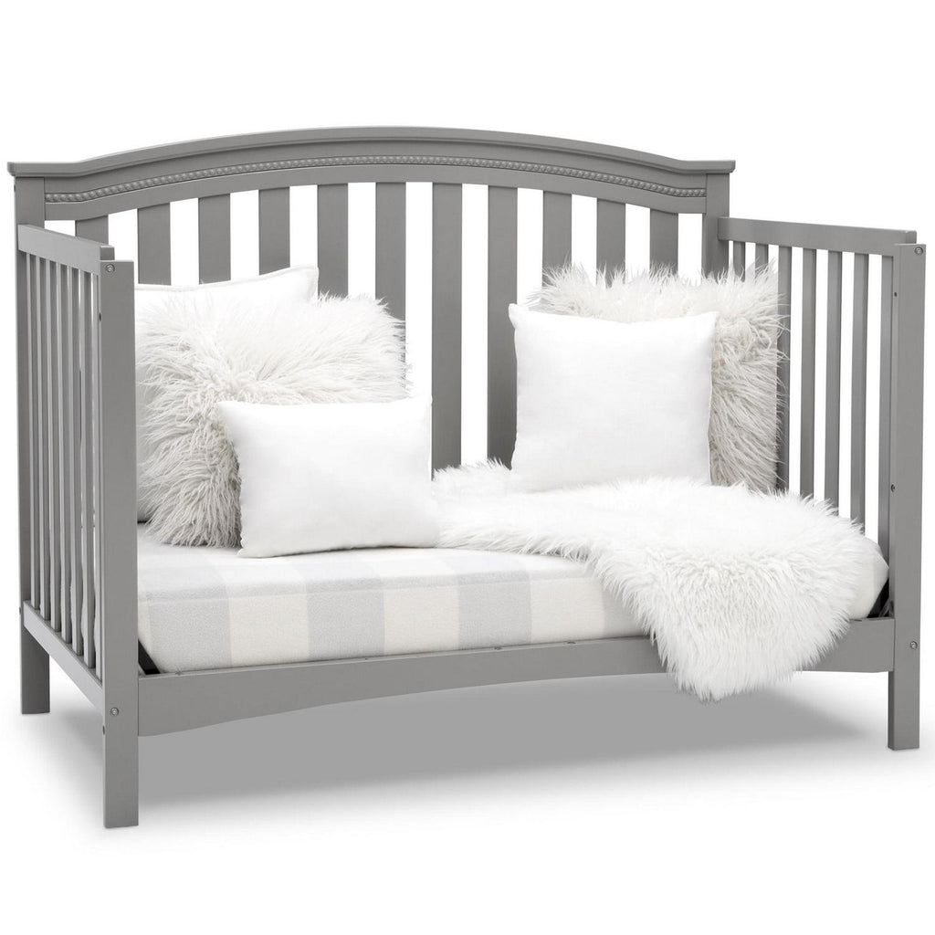 Delta Children Waverly 6-in-1 Convertible Baby Crib. Grey