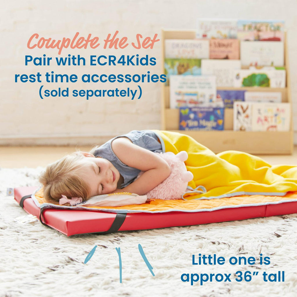 ECR4Kids SoftZone Rainbow Rest Mat. 2in. Assorted. 5-Piece