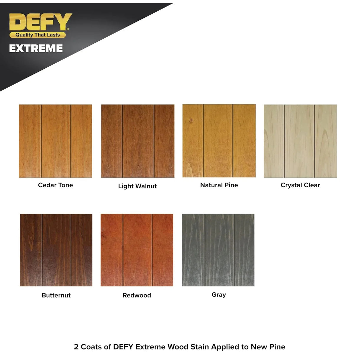 DEFY Extreme Wood Stain and Sealer in One - 5 Gallon Semi-Transparent Waterproof Coating for All Wood Types - Natural Pine