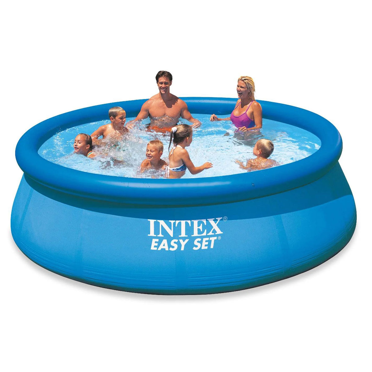 Open Box Intex Easy Set Inflatable Pool, Filter & Pump and Easy Set Pool Cover