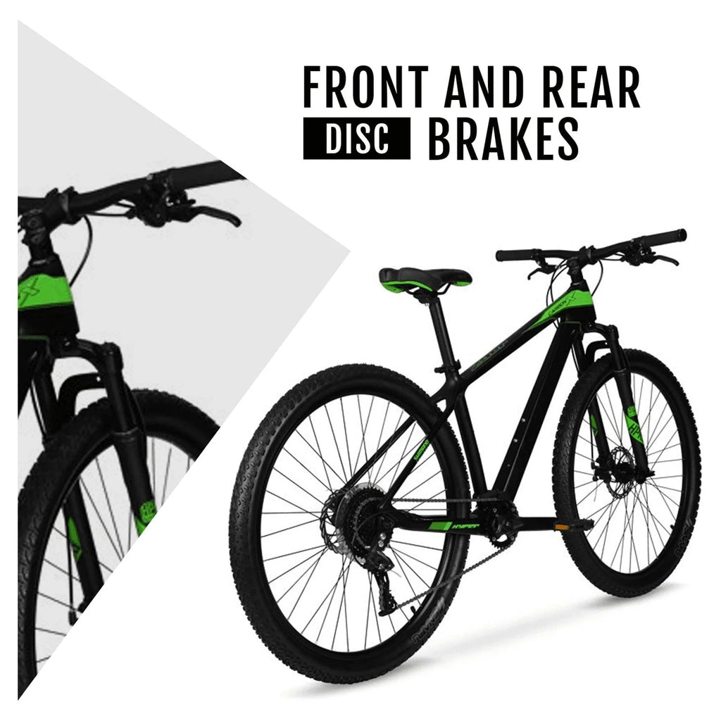 Hyper 29" Carbon Fiber Men's Mountain Bike, Black/Green
