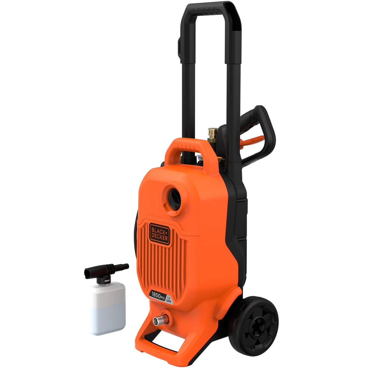BLACK+DECKER 1,850 MAX psi* 1.2 gpm** Electric Cold Water Pressure Washer, (BEPW1850)