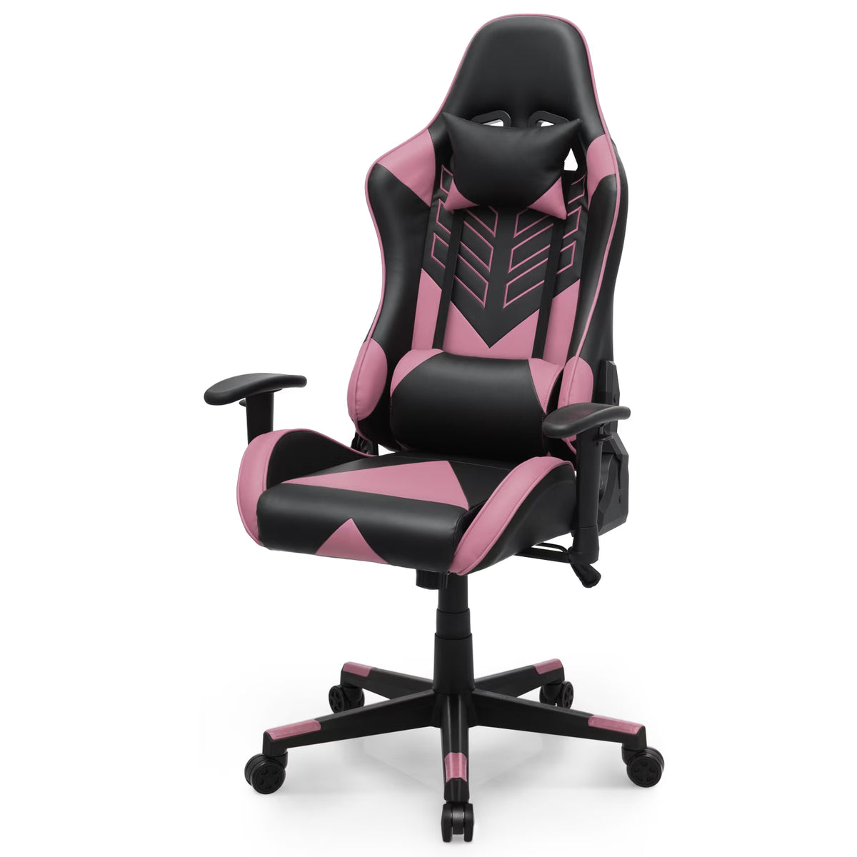 Magshion Ergonomic Gaming Chair, Comfortable Gaming Chair, Computer Chair Leather Desk Chair Adjustable Swivel Gaming Office Chair, Blue