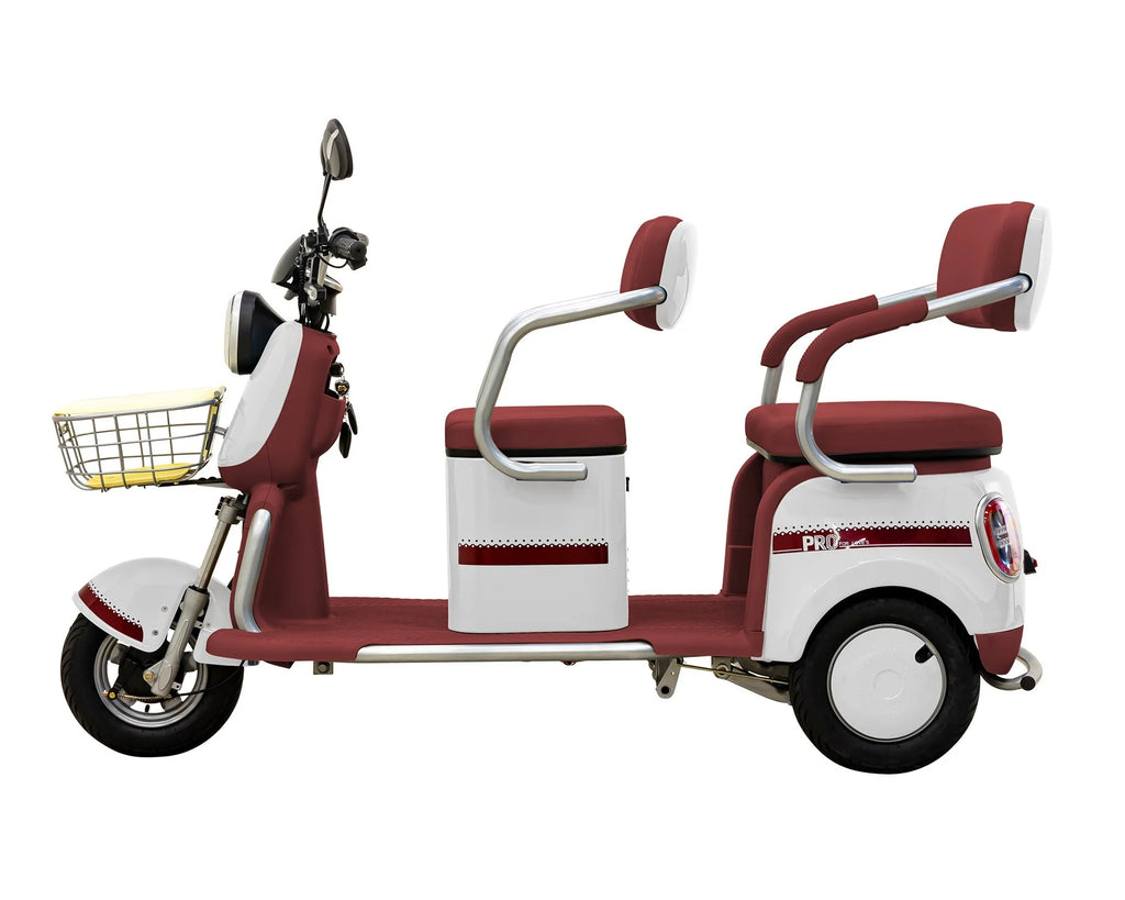 Massimo MGC E-Trike 3-Wheel Electric Cart 17 MPH, 2-Seater Adult Scooter Blue