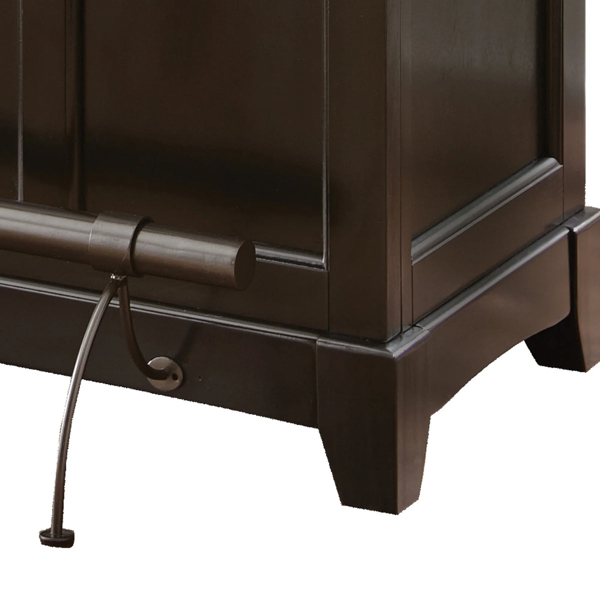 Steve Silver Garcia Pub Style Traditional Home Bar with Silverstone Top, Black