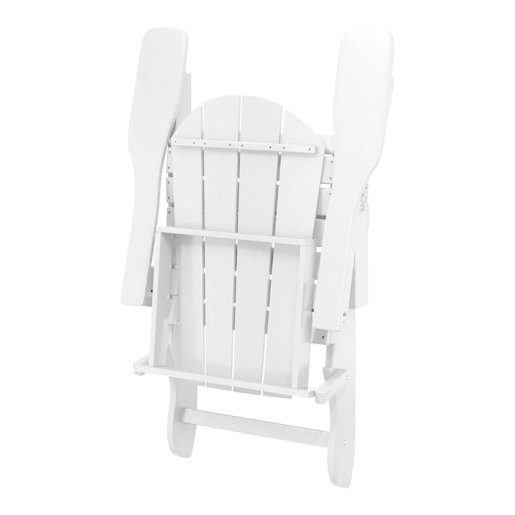 Westintrends Outdoor Folding HDPE Adirondack Chair, Patio Seat, Weather Resistant, Dark Brown