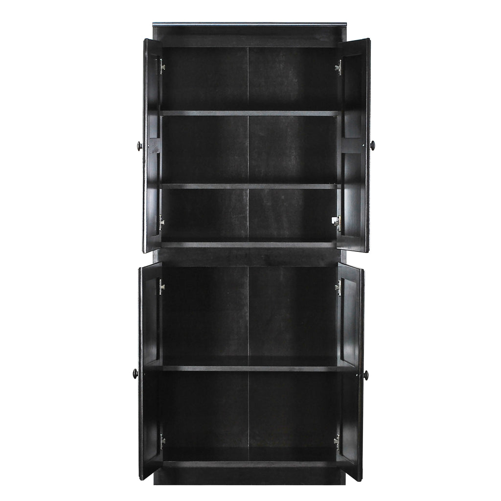 Concepts in Wood Storage Cabinet, 72 inch with 5 Shelves - Cherry Finish