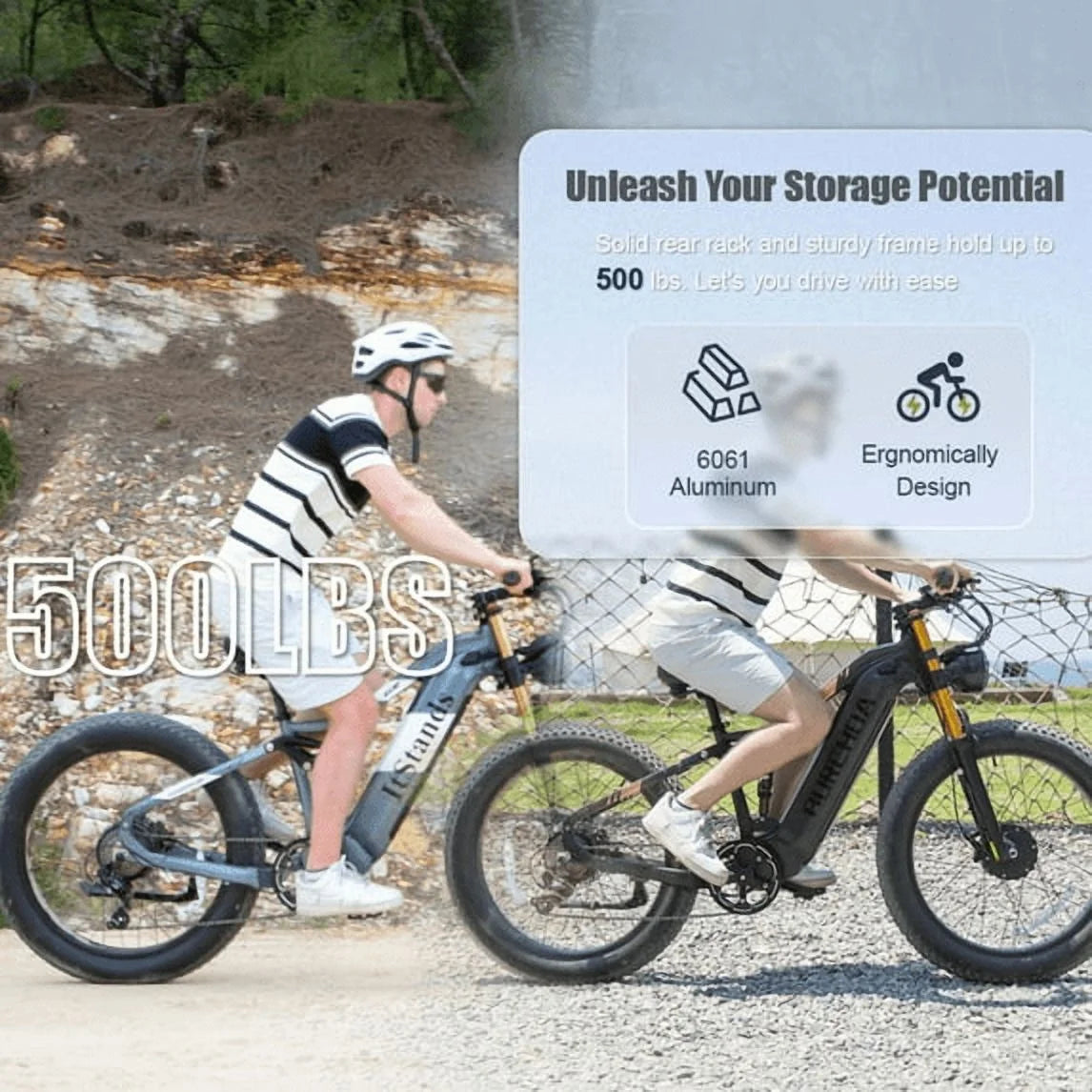 Dual Motors AWD 2000W Electric Bike for Adult 26'', UL2849 48V 30AH Removable Battery E-mountain bike 4.0 Fat Tire up to 35MPH&120Miles Long Range Off-road Ebike Beach Dual Hydraulic&Brakes E-Bicycle