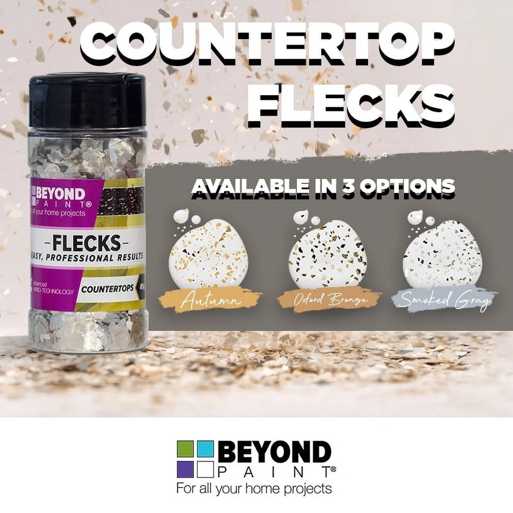 Beyond Paint Countertop Makeover Kit with Paint, Sealer, Flecks and Tools for Countertops, Bright White