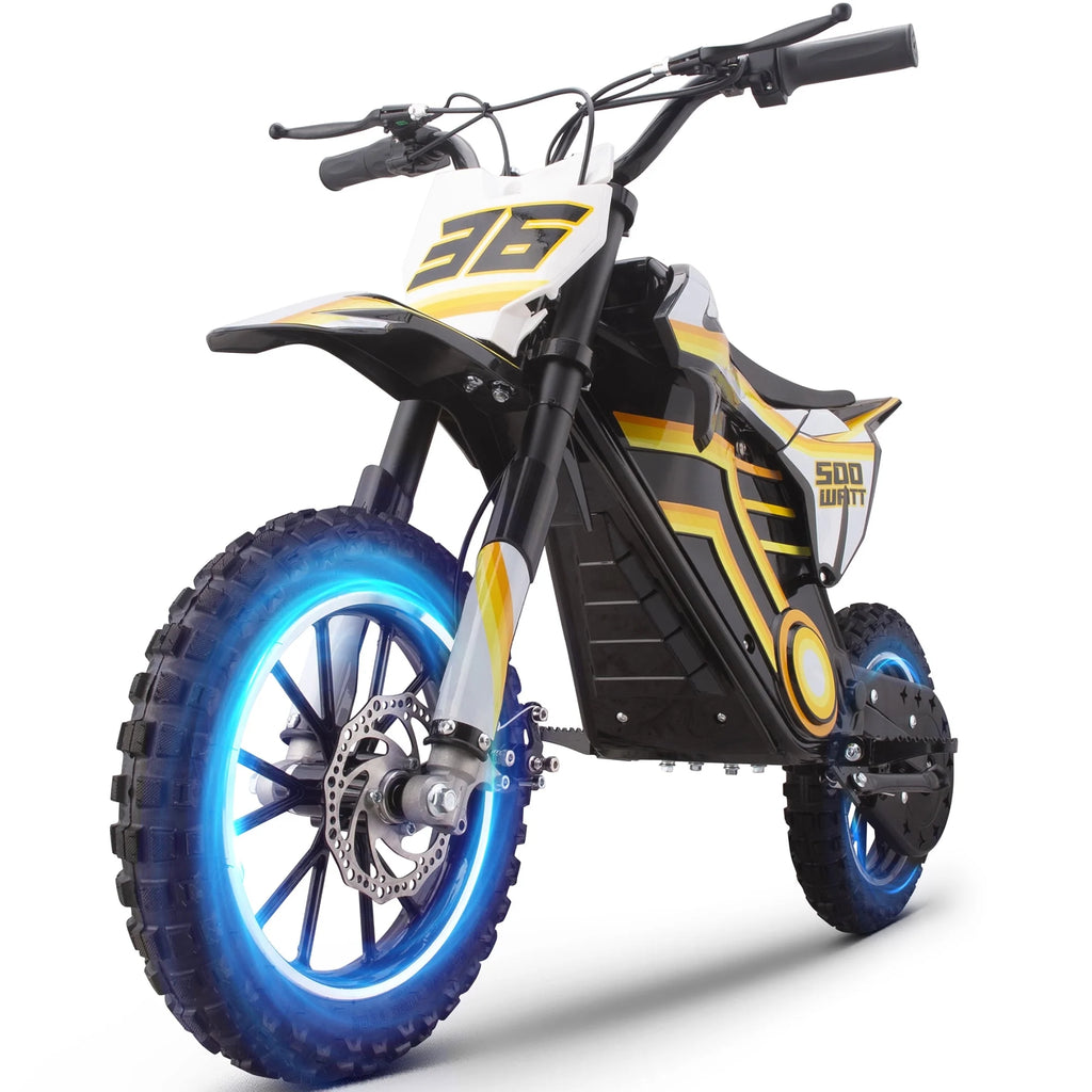 Electric Dirt Bike for Teens Adults, 500W Electric-Motorcycle Mountain Off-Road EBike