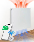 Amaze Heaters Dual Smart 400W Energy Efficient Space Heater w/Heat Guard & Wall Mount Kit - 24 x24 Paintable & Silent Indoor Electric Heater - For Up to 160 sq ft Rooms Such as Bedroom & Bathroom