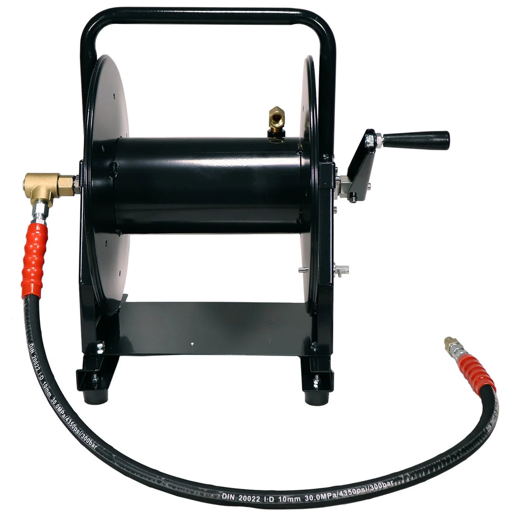 5000 PSI 3/8" x 200' Hose Reel for High Pressure Power Washer and Sewer Jetter