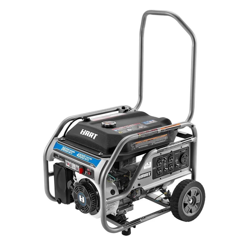 Hart 3600W UL Generator with CO Protection & Auto Shutdown