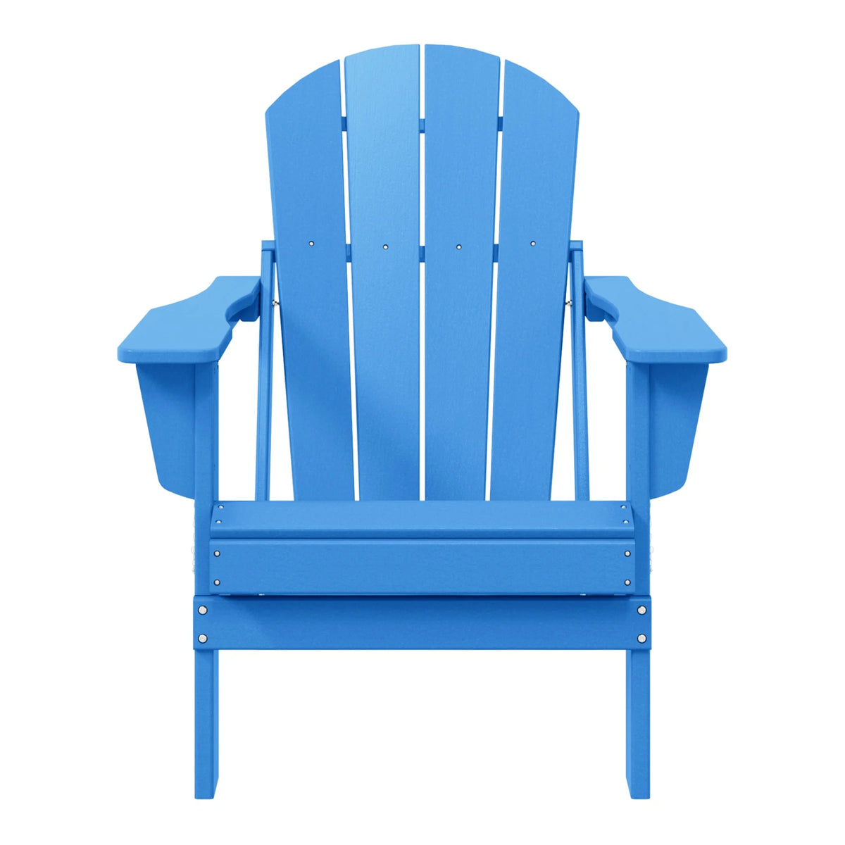 Westintrends Outdoor Folding HDPE Adirondack Chair, Patio Seat, Weather Resistant, Dark Brown