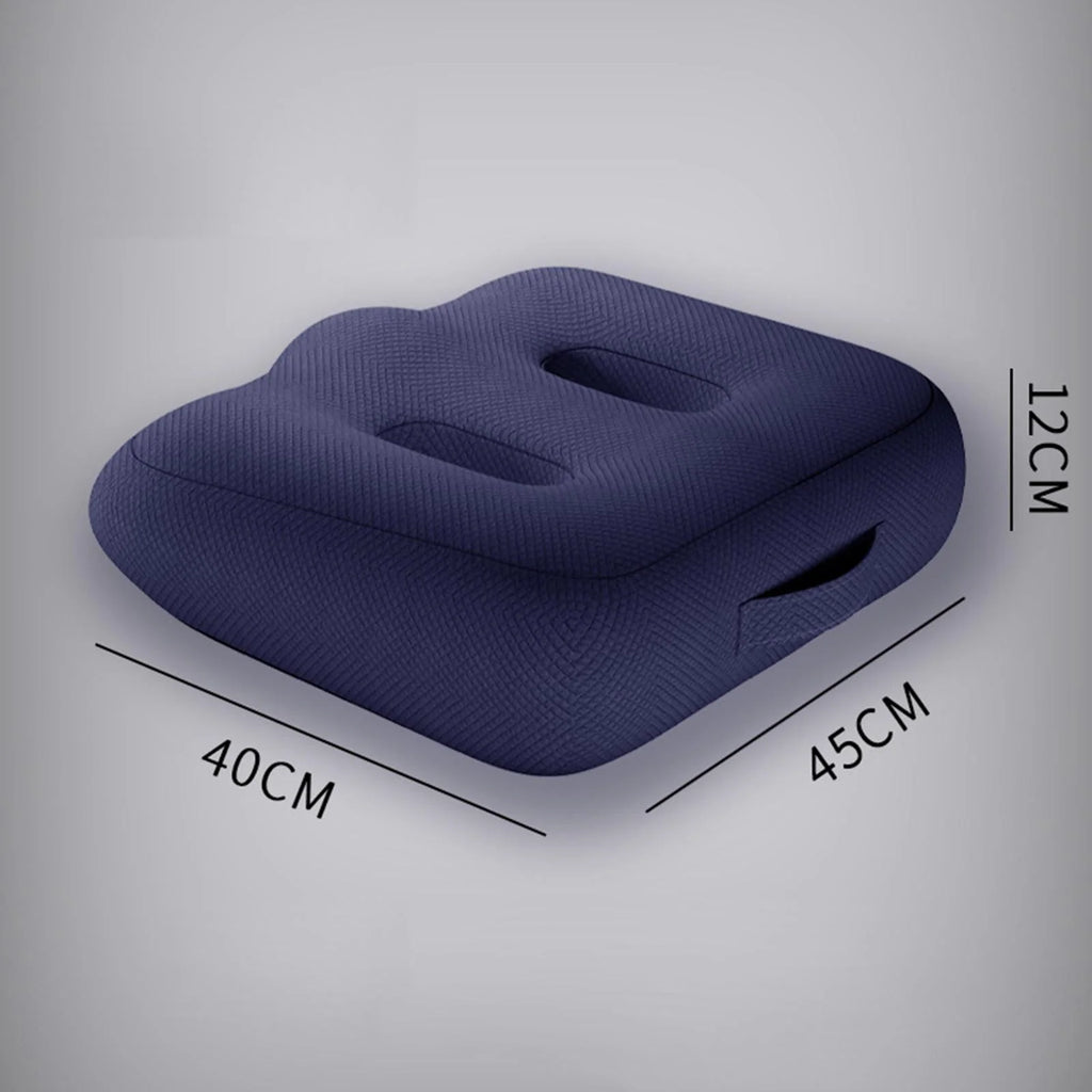 Adult Car booster Cushion, for Short Drivers People Office Chair Portable Comfortable Thickened Breathable Driving Auto Seat Pad ,Blue Style B