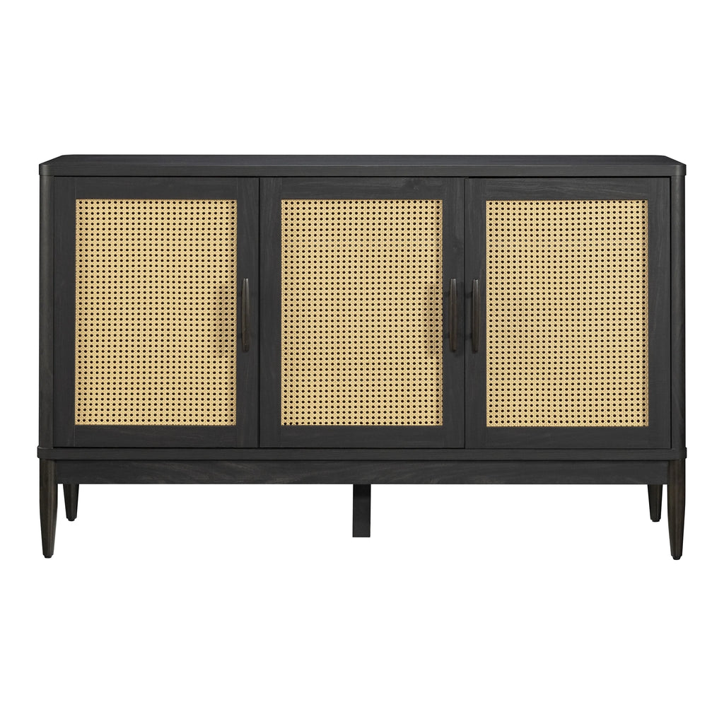 Better Homes & Gardens Springwood Caning Sideboard, Light Honey Finish