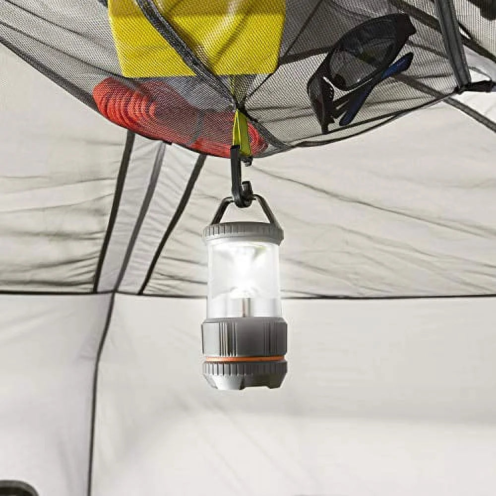 CORE 6 Person Instant Cabin Tent with Wall Organizer (Gray)