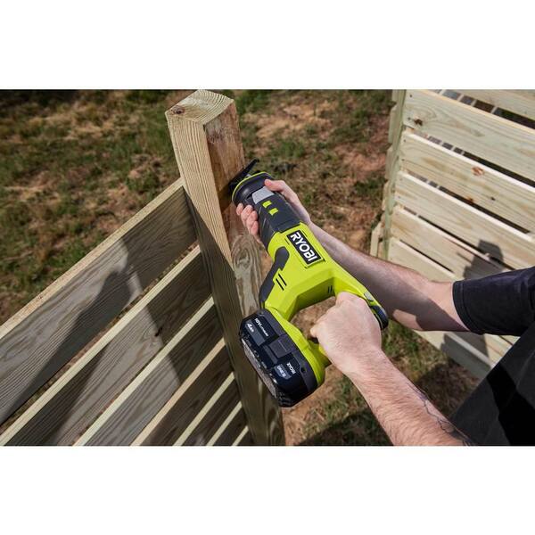 ONE+ 18V Lithium-Ion 4.0 Ah Compact Battery (2-Pack) and Charger Kit with FREE Cordless ONE+ Reciprocating Saw
