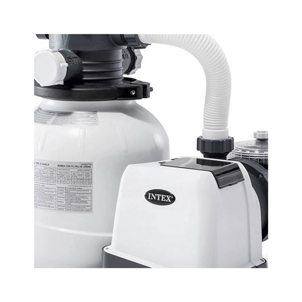 Intex 26645EG 2100 GPH Above Ground Pool Sand Filter Pump with Automatic Timer