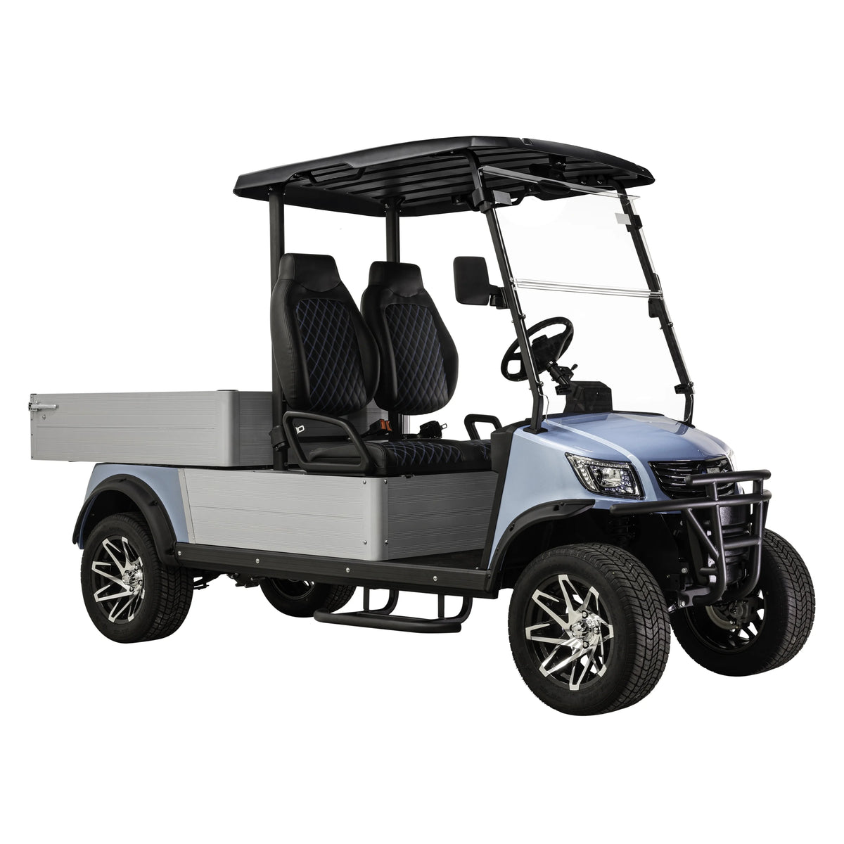 Massimo MVR Cargo Max Electric Utility Golf Cart 48V 5kW Motor - Blue