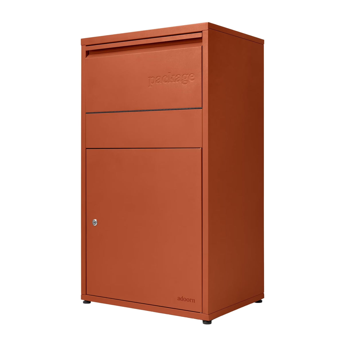 Adoorn Package Delivery Boxes for Outside, Large 36 x 20.5 x 15 (HxWxD) Security Package Box, Free Standing Anti-Theft Parcel Drop Box - Black
