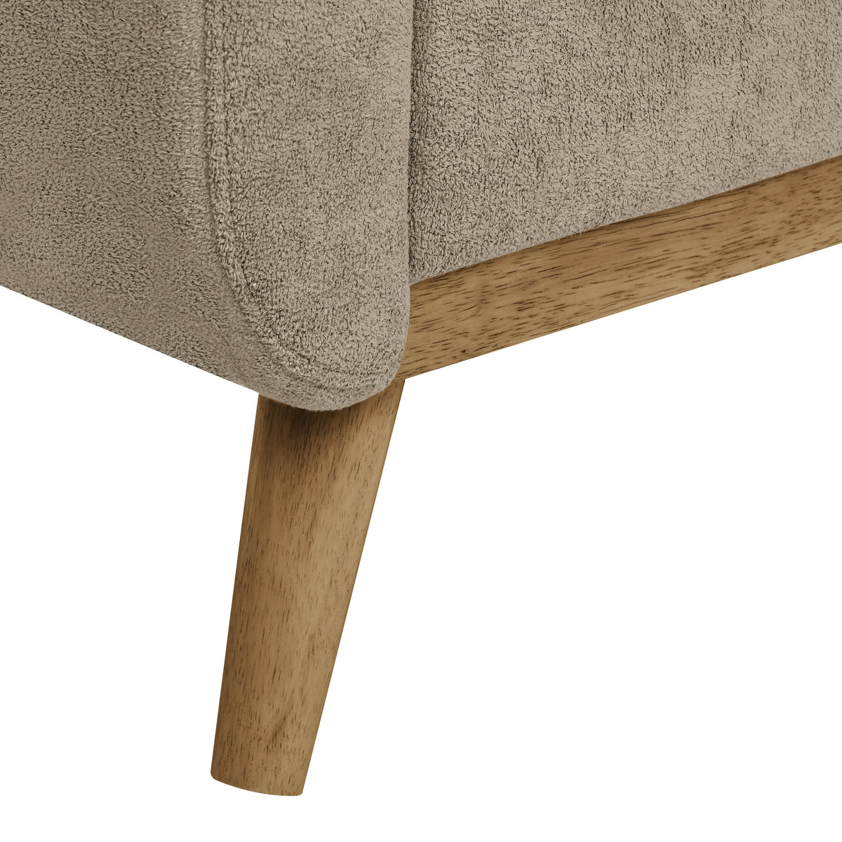 Aukfa 68" Small Sofa Couch Comfy Mid Century Modern Loveseat Sofa for Living Room Bedroom, Cream